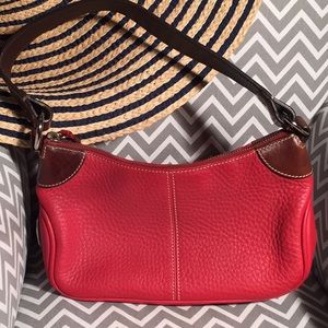 VINTAGE dooney & Burke little red arm bag!